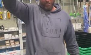 Plunger Sticks To Bald Head