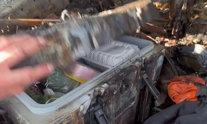 Cooler Keeps Items Untouched Through Vehicle Fire