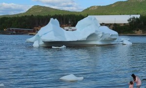 Beached Icebergs in Canada