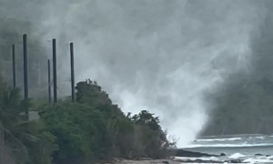 Waterspout on the Waves
