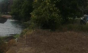 Guy Stands In a Powerful Whirlwind