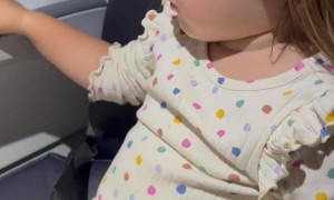 Daughter Responds to Pilot and Crew During Flight