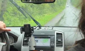 Magnetic Hill Optical Illusion Confuses Mom