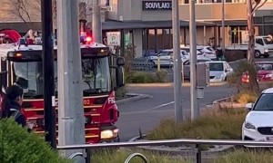 Car Engulfed in Flames at Cardinia Road Station Carpark