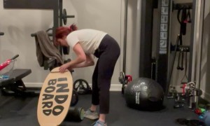 Balance Board Fail Causes Whiplash