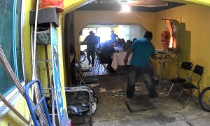 Ceiling Suddenly Falls On Chef