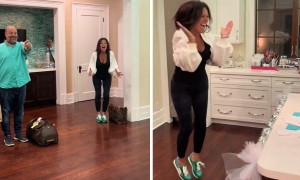 Grandparents have priceless reaction to first grandchild news