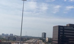 Drivers Turn Around On Congested On-Ramp
