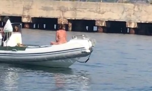 Boat On A Hang Glider