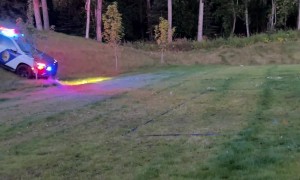 Police Chase On The Volleyball Field