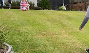 Boy Faceplants While Running Downhill