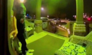 Daughter Dreadfully Dodges Doorbell Camera