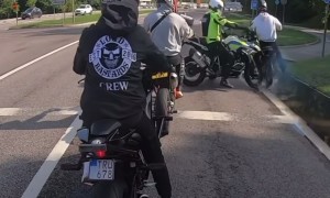 Cop Clipped By Fellow Motorist