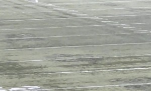 Man Pulls A Muscle Racing The Helmet Cart