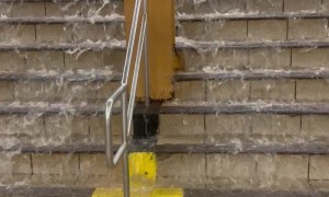 Stairs Become A Waterfall