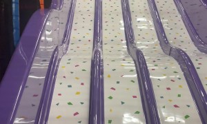 Sister Gets Stuck On Slide