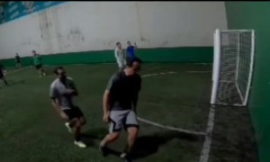 An Awkward Soccer Collision