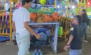 Player Kicks Carnival Ball Into New Dimension