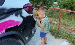 Son Take Spray Paints To Expensive Car