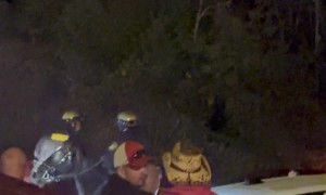 Lady Clashes with Police Horse After Jelly Roll Concert