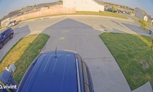 Runaway Vehicle Rolls Out of Driveway
