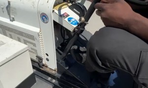 Ground Crew Has A Little Too Much Fun