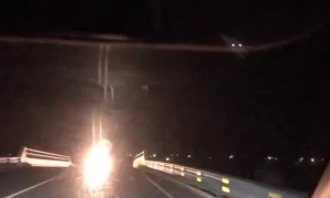 Attempt U-Turn Causes Crash on Dark Road