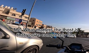 Bike Scrape Has An Unexpected Outcome