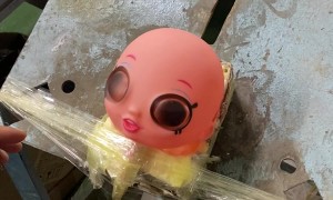 Doll Maker Places Eyes