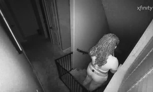 Stepped On Cat While Texting Down Stairs