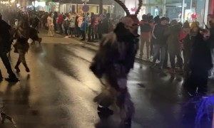 Krampus Visits Christmas Festival