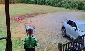Son Comforts His Mom After a Fall