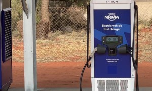 Backup Diesel Generator Supports Electric Chargers