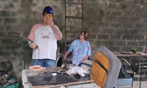 Using An Angle Grinder to Cut a Pizza