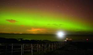 Beautiful aurora captured over Dublin, Ireland