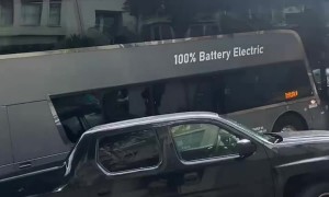 Scene Of Employee Buss Roll Back Accident