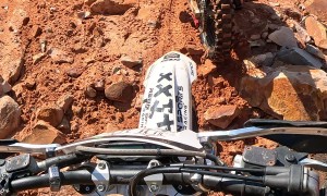 Dirt Bike Riders Cut Through Tunnel