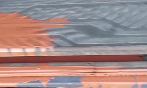 Unfortunate Paint Spill in Delivery Van