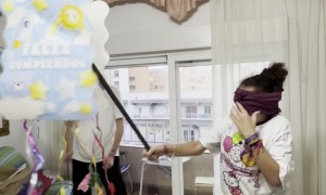 Birthday Girl Accidentally Hits Friend While Whacking Pinata