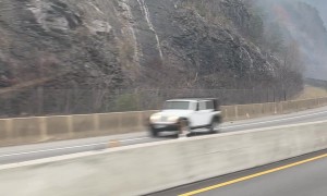 Driving Past a Wildfire