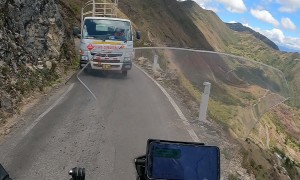Near Miss On a Narrow Mountain Road