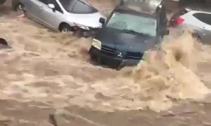 Insane flooding captured on camera