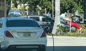 Car Drives Away With Gas Pump