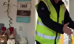 Man Mad At Christmas Decorations In November