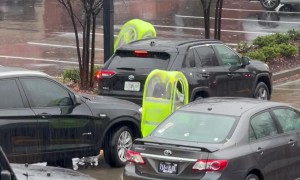 Chick-Fil-A Drive-Thru Employees Wear Special Rain Gear