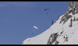 Matechuk Snowbike Base Jump