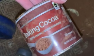 Baby Covered In Cocoa Powder