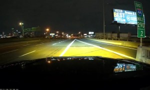 Allegedly Stolen Car Spins Out In Flames