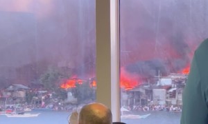 Fire In Lapu-Lapu City, Philippines