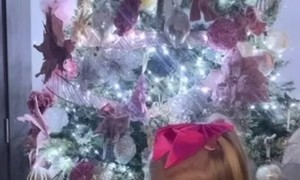 Girl Reprimands Naughty Elf